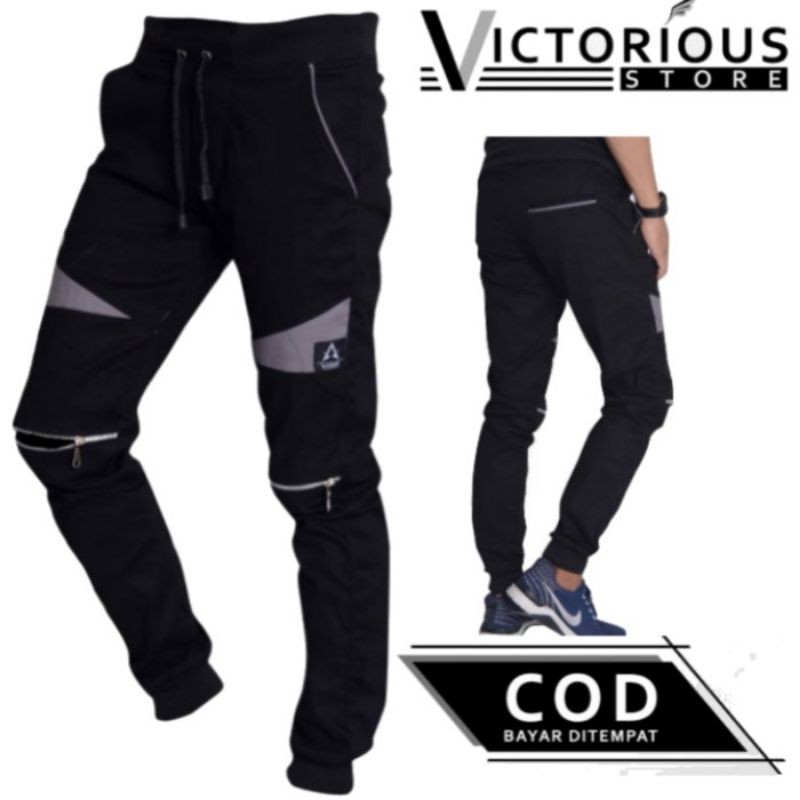 Celana Jogger Pria celana panjang celana s m l xl 2xl 3xl 4xl Original Victorious