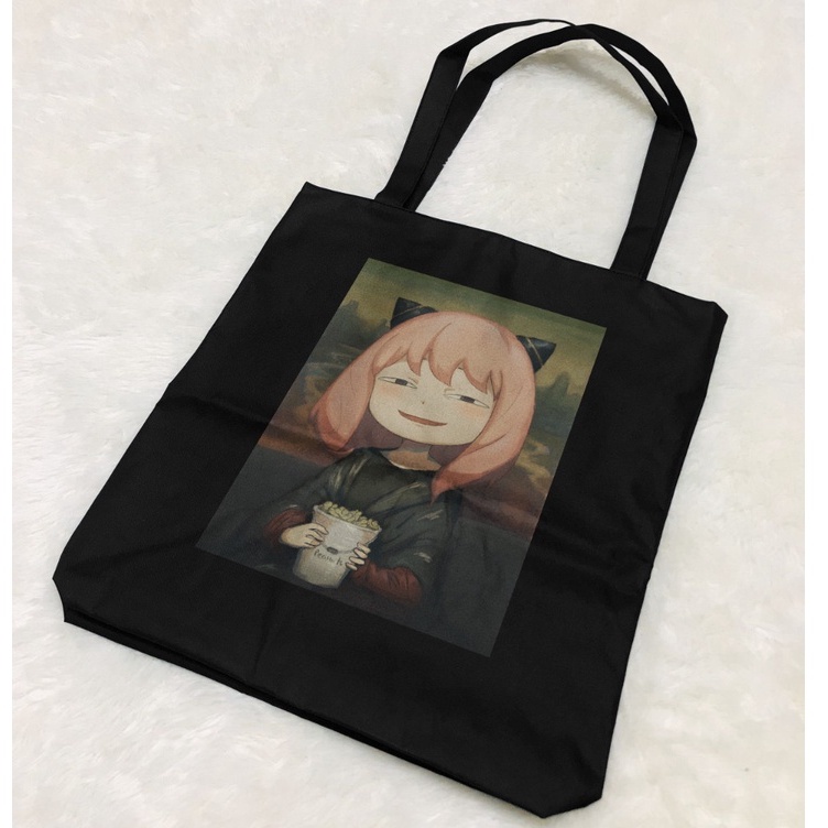 Totebag AnyaLisa Anime Manga SPY x Family Premium Canvas Unisex