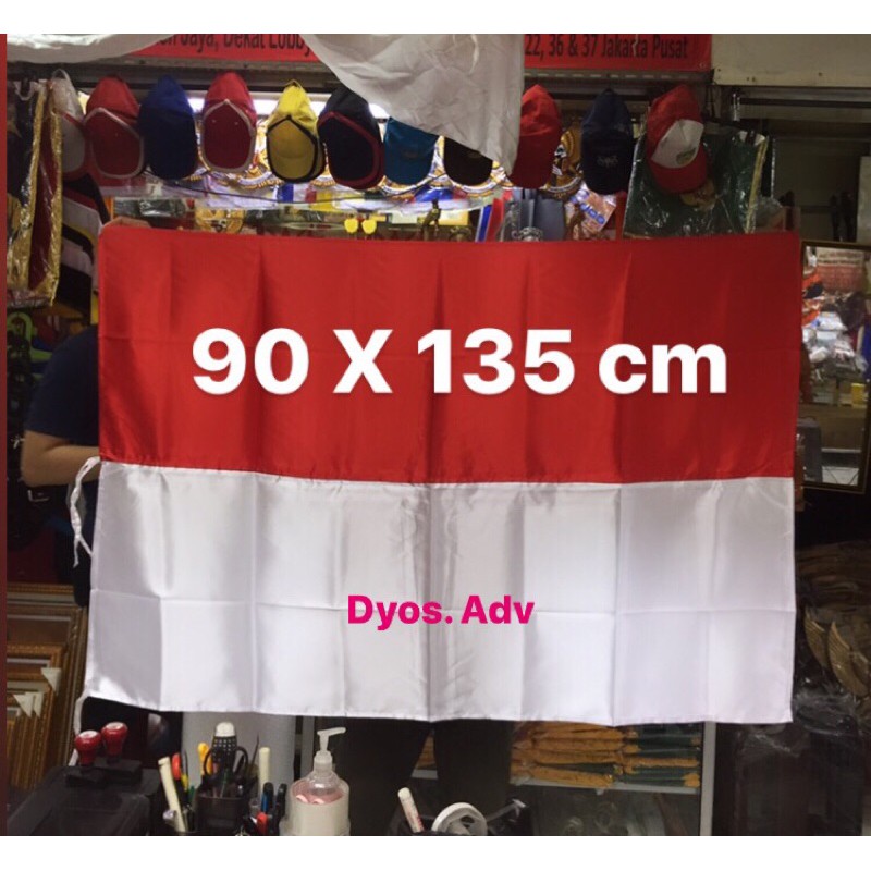 bendera merah putih satin 90x135cm bendera merah putih berkualitas