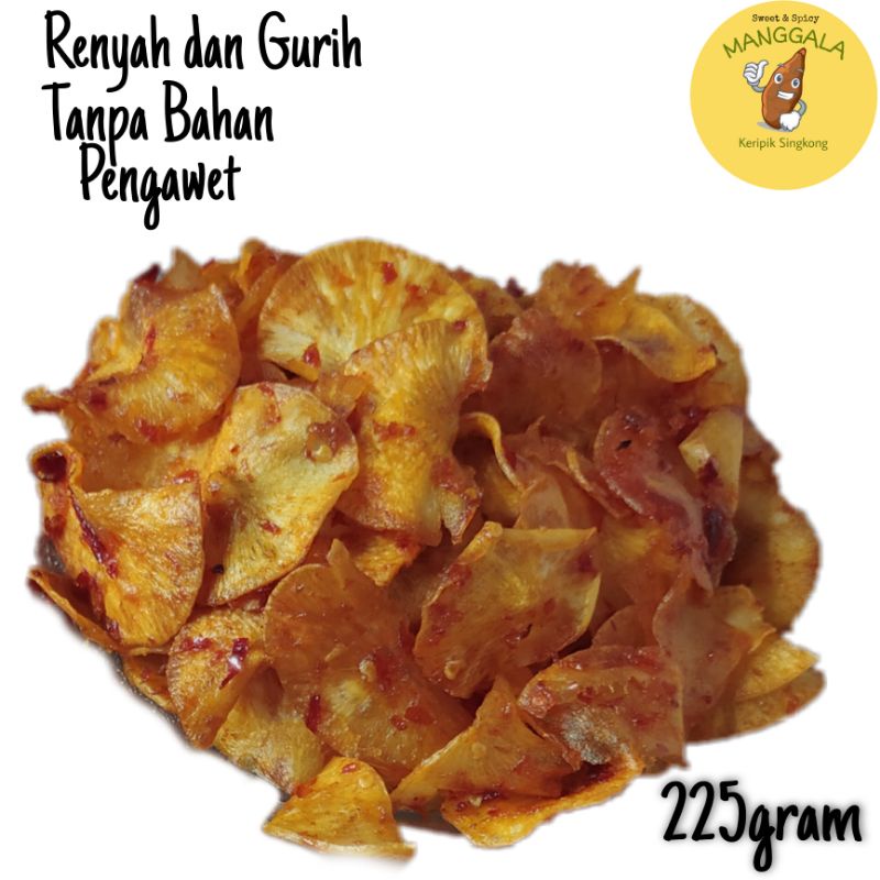 

CEMILAN KERING / KERIPIK SINGKONG PEDAS MANIS 225GRAM