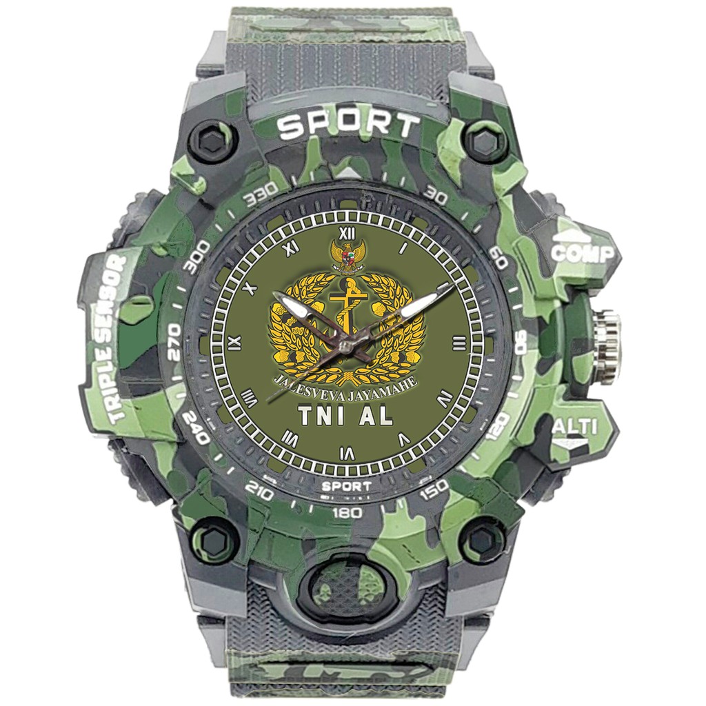 (SPECIAL EDITION) JAM TANGAN LOGO TNI-AL WATER RESISTANT NO.9