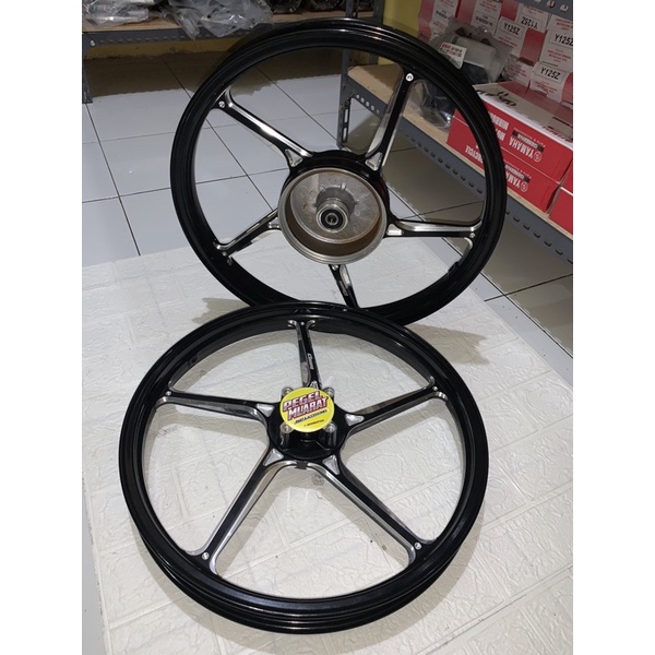 Jual VELG ENKEI/DYNOPRO ANODIZE CNC FG511 RING 17 HITAM/BLACK PNP FIZR