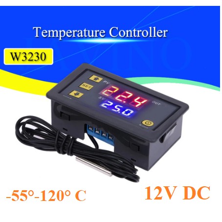 Termostat Thermostat Digital W3230 DC 12V Temperature Controller LED  Alat Pengatur Suhu