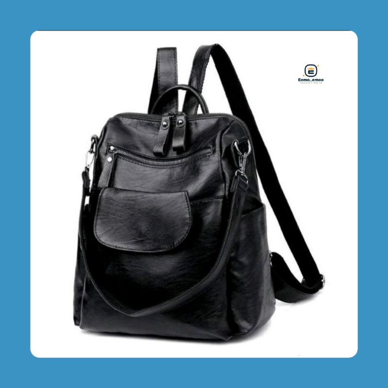 Emory Tas Ransel wanita Kulit Oscar Dollyn Backpack untuk kuliah kerja EMOEMO