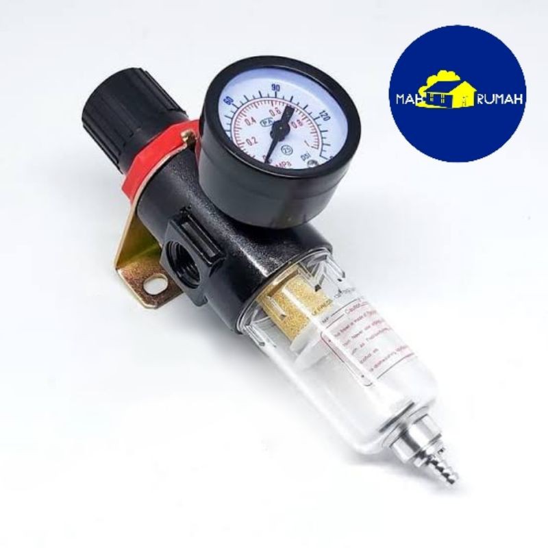 Mini Air Filter Udara Kompresor 1/4&quot; 1/4 in inch Single Regulator - MOLLAR AFR2000