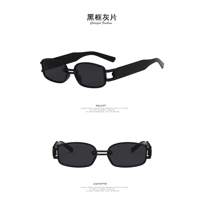 (YUZHU) COD Kacamata Hitam Korean Ulzzang Gaya Wanita Rectangle Shades Retro KACA MATA Sunglasses