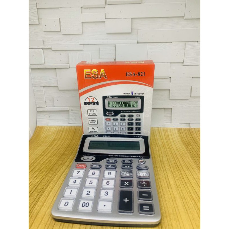 

Kalkulator ESA-821 Dengan money Detector - Kalkulator ESA 812 12 digit