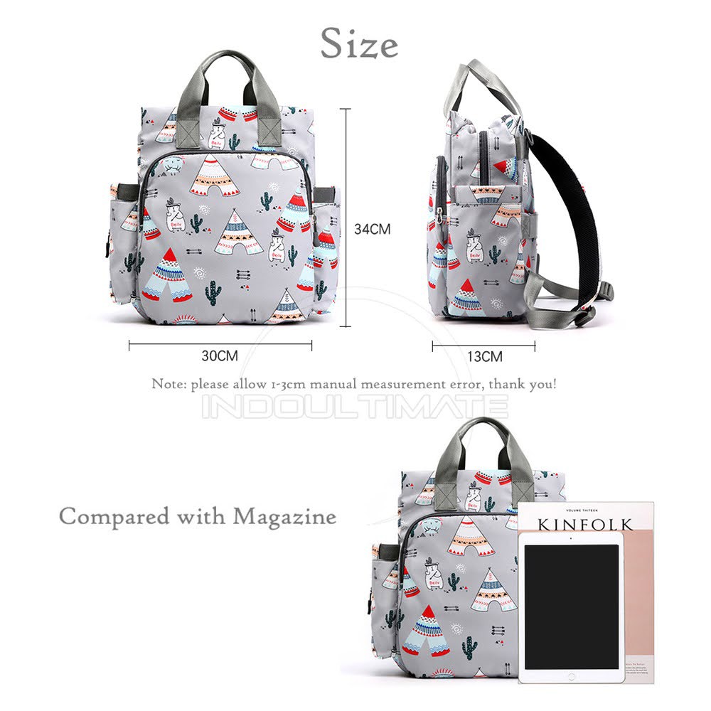 Tas Bayi Ransel Besar PREMIUM import Perlengkapan Travelling Baby diaper bag susu CC-795 CC-796