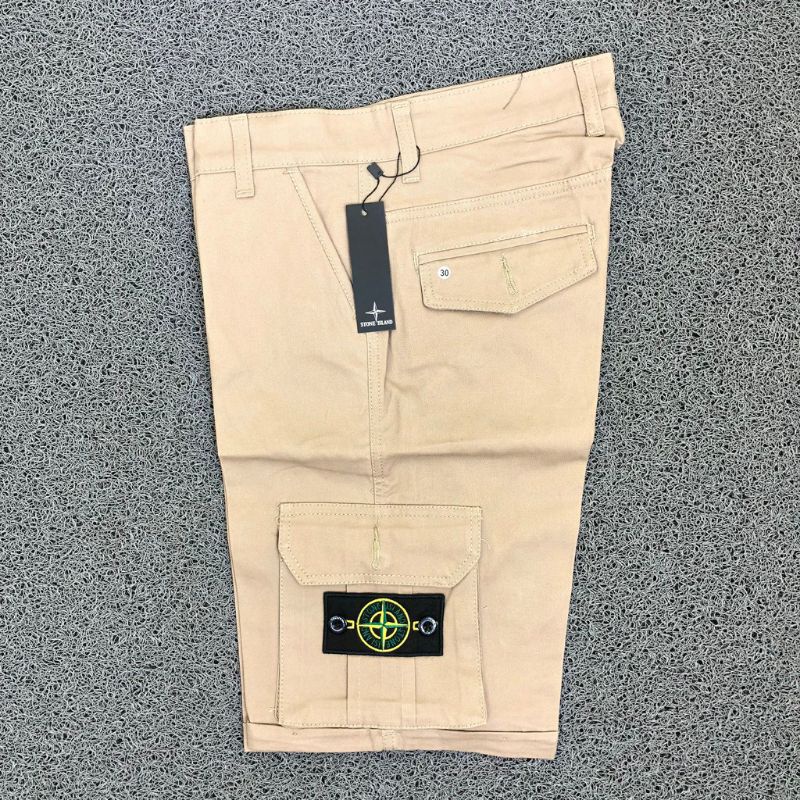 celana cargo pendek pria stone island premium