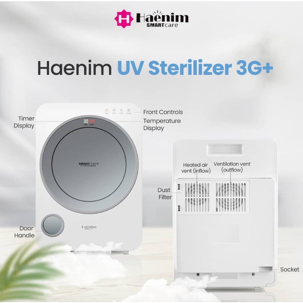 Haenim UVC LED 3G+ Smart View - Electric Sterilizer - Steriliser Botol dan Peralatan Makan Mainan Anak Bayi