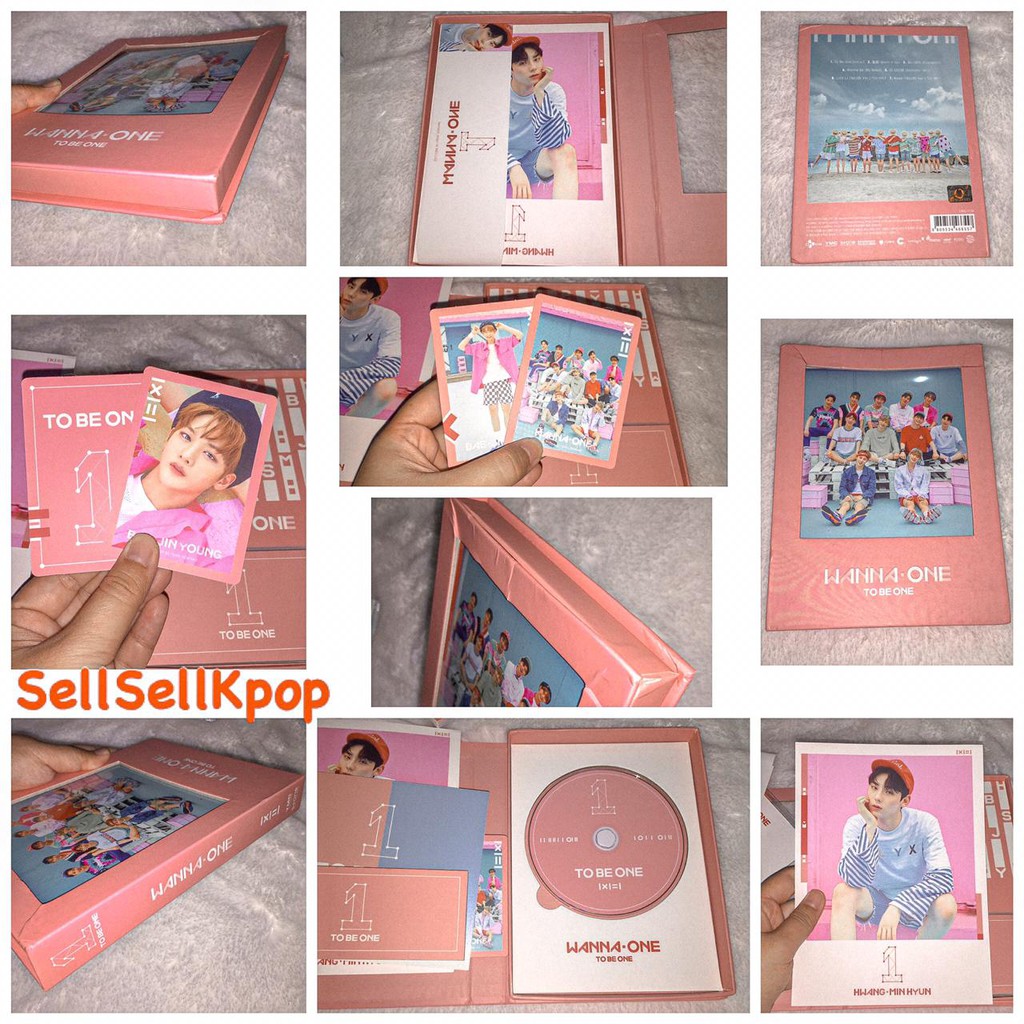 [OFFICIAL] Album Wanna One Pink Vers Full Set Demaged + PC Jinyoung + Poster