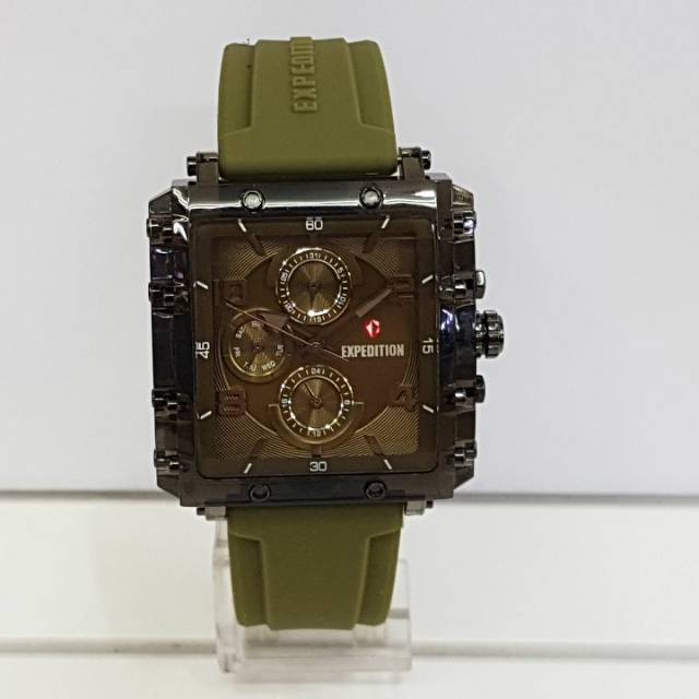Jam tangan expedition e6808 hijau wanita original