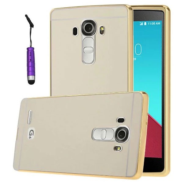 New Aluminium Bumper with Mirror Back Cover for LG G4