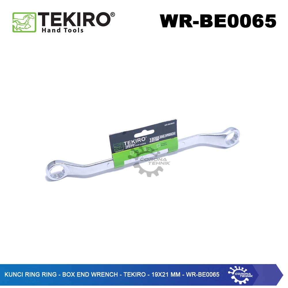 WR-BE0065 - Kunci Ring Ring - Box End Wrench - Tekiro - 19x21 mm