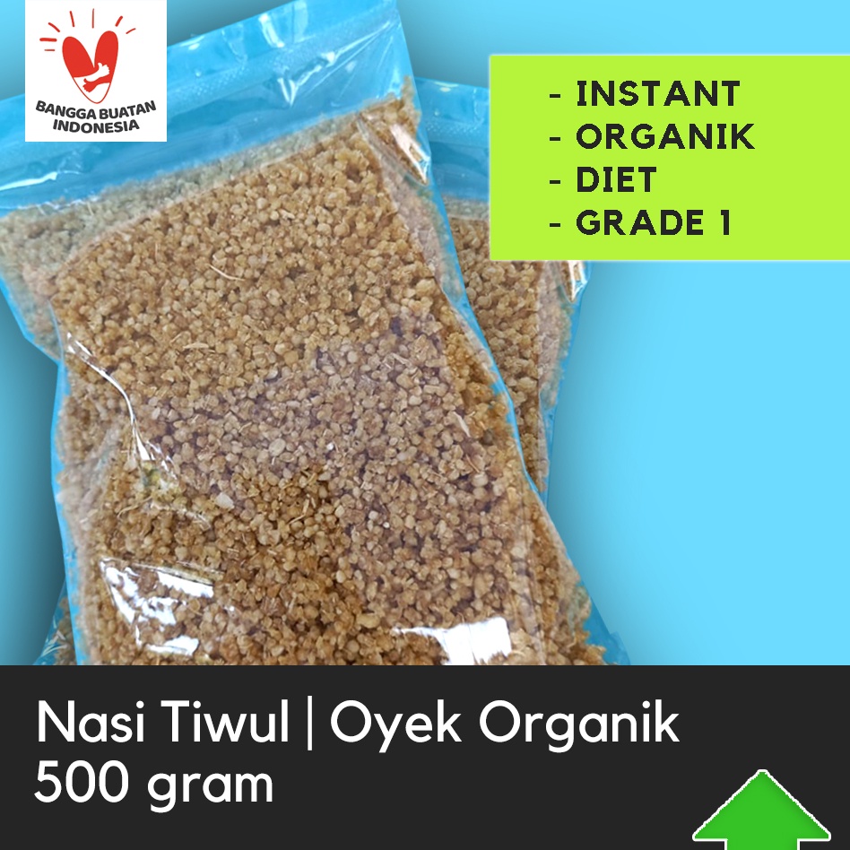 

Nasi Tiwul Oyek Instan Organik, Nasi Singkong, Nasi Diet 500 gram