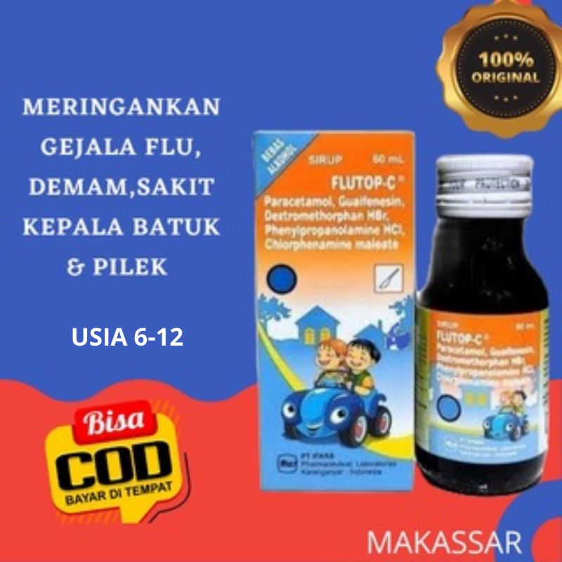 Flutop C sirup obat batuk &amp; pilek anak