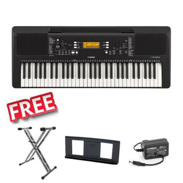 Promo Paket Keyboard Piano Yamaha Psr E 363 E363 + Stand + Garansi Resmi