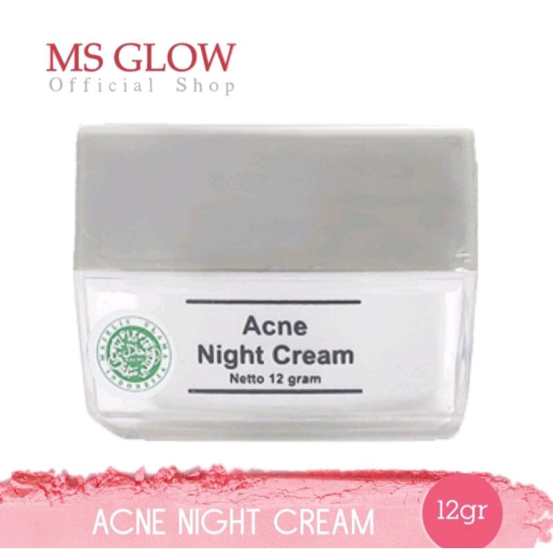 Ms Glow Acne Night Cream / ORIGINAL MS GLOW