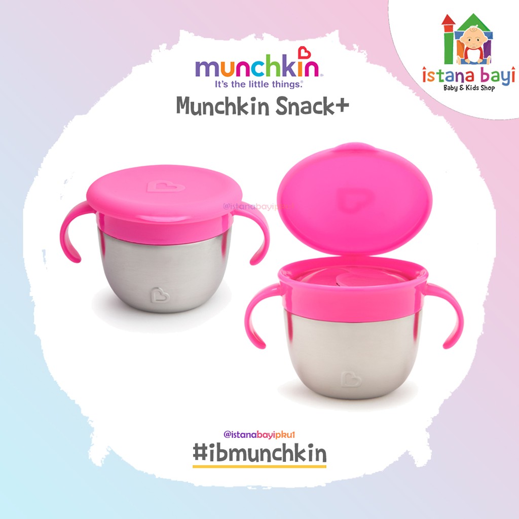 Munchkin Snack Plus Stainless Steel Snack Catcher - Tempat Snack