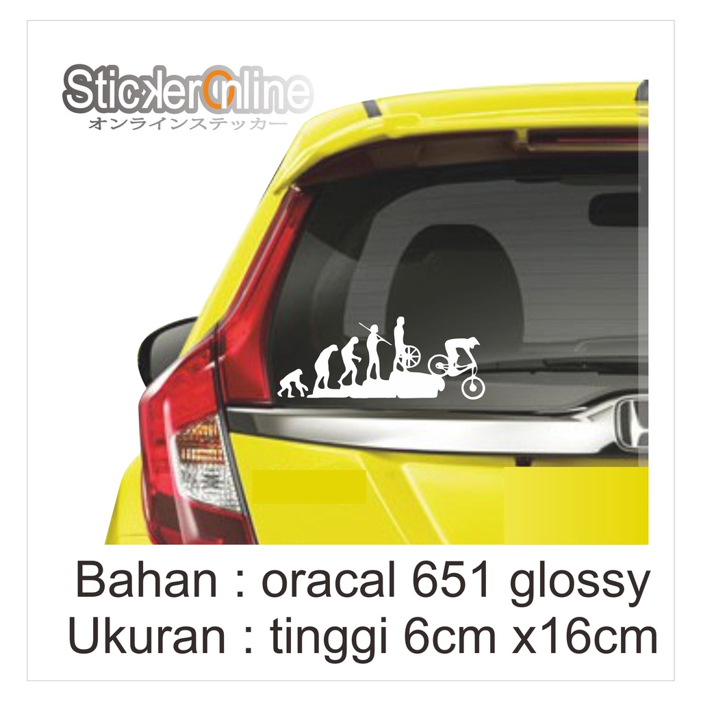 sticker mobil/cutting sticker/sticker kaca mobil/sticker lucu/sticker oracal