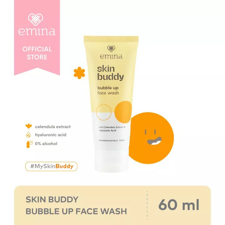 EMINA Skin Buddy Face Wash | Facial Wash Sabun Cuci Muka Micellar Water |Makeup Remover by AILIN