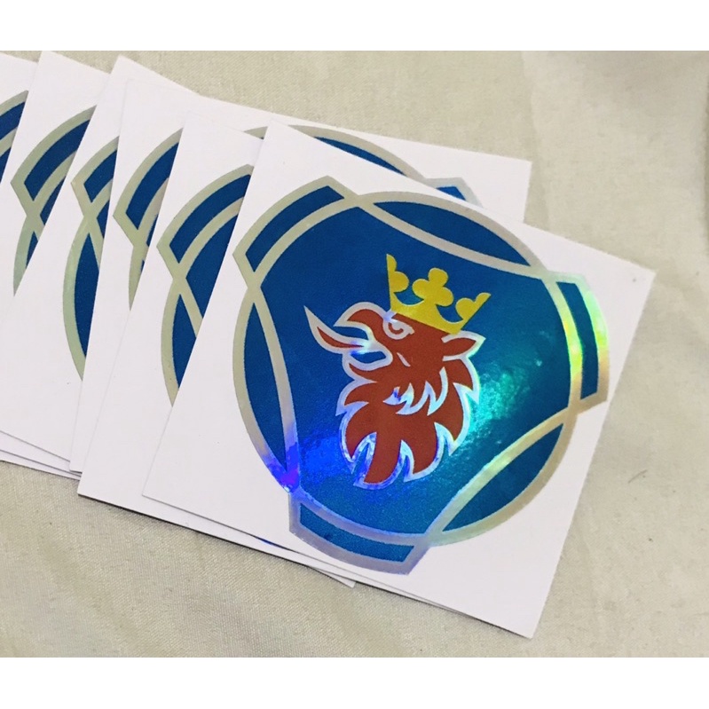 

Stiker hologram print uv scania