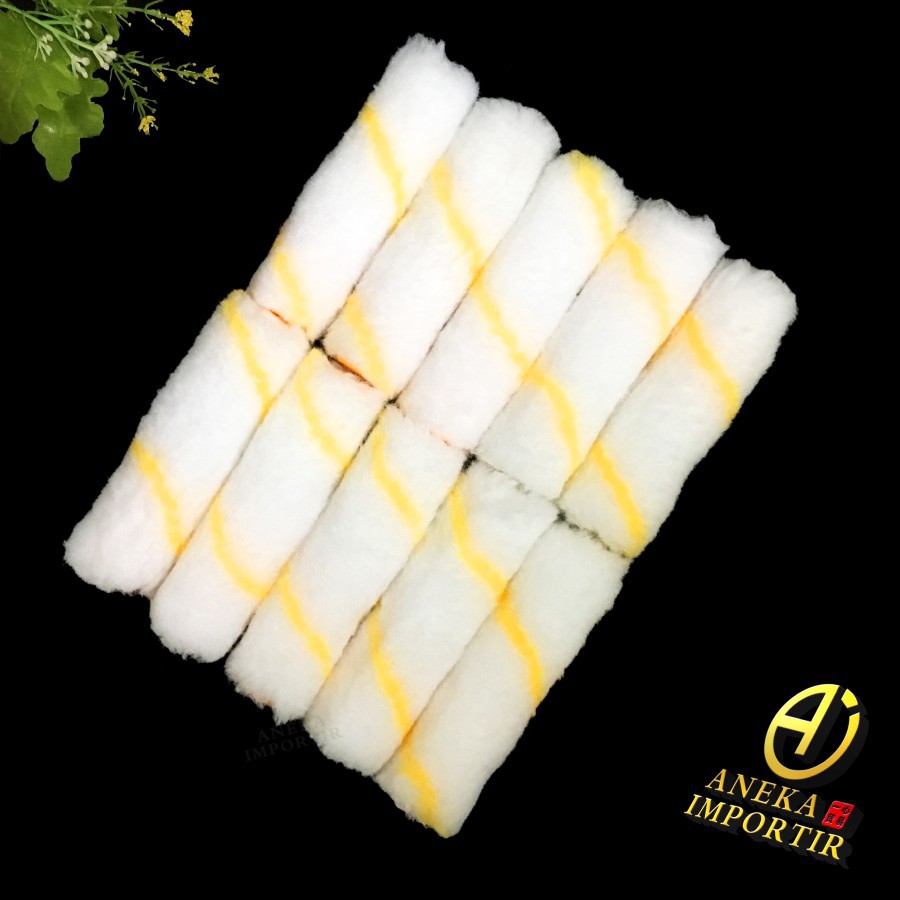 

HJK Isi Bulu Roll Kapal Wool 4 inch / Isi Refill Kuas Cat roll ( Per 10 pcs )