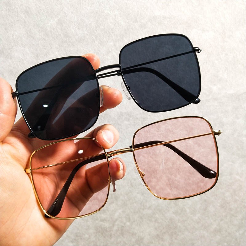 (COD) Kacamata Hitam Kacamata Kotak Fashion Korea untuk Pria dan Wanita / Korean Sunglasses Unisex