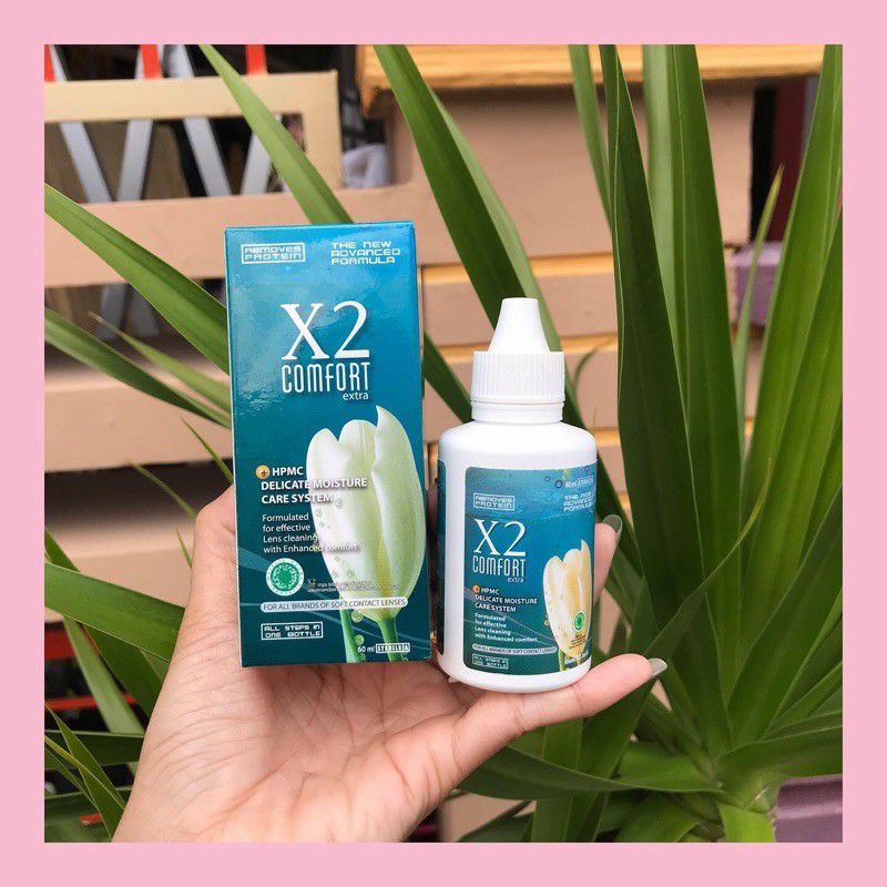 Cairan Softlens X2 60ml / Pembersih soflens x2 60ml / cairan soflens x2 60ml