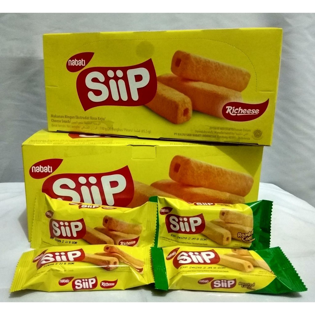 Jual Aneka Snack Nabati Siip Keju Coklat Jagung Bakar Kemasan Box 20