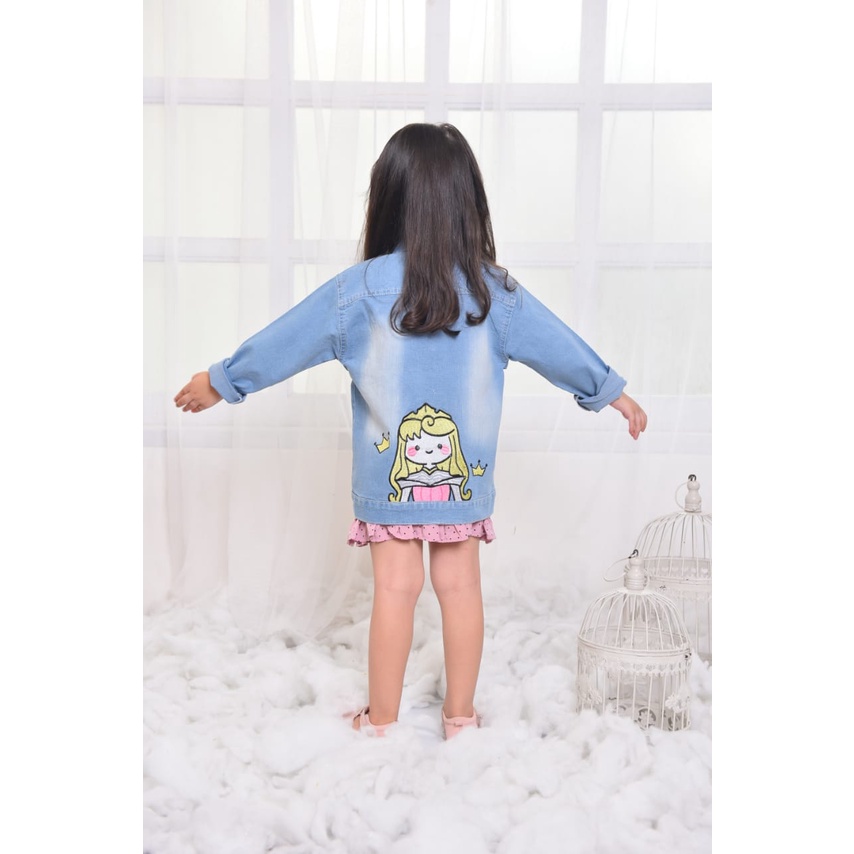 JAKET ANAK PEREMPUAN BAHAN DENIM USIA 2-5 TAHUN