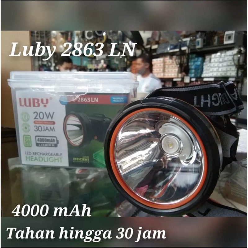 Senter Kepala Luby 20 watt L- 2863 waterproof