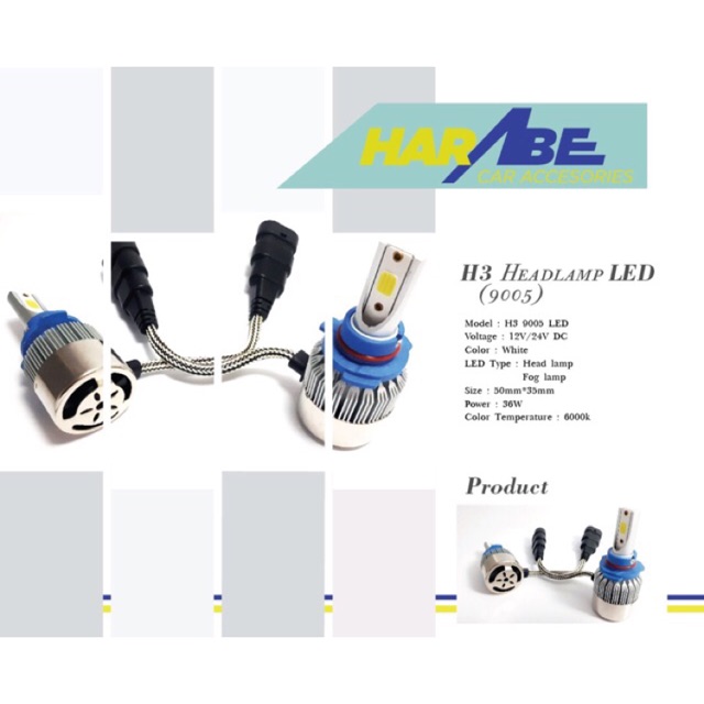LED HB3 (9005) Headlamp/Foglamp 6000k white