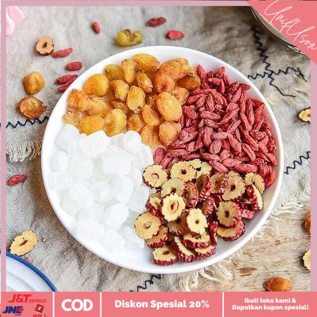 

⭐COD⭐ 1 kotak 20 bungkus Teh Hong Zao Kou Qi