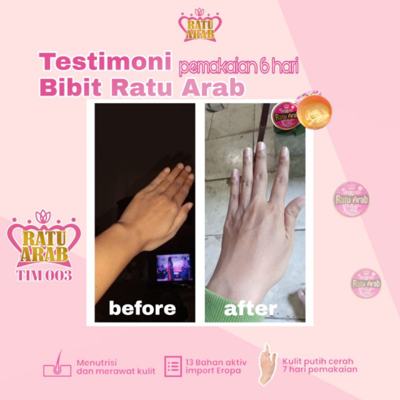 PROMO BIBIT RATU ARAB ORIGINAL BERHOLOGRAM NEW PACKAGING / BIBIT RATU ARAB BPOM / HANDBODY RATU ARAB/ HB MALAM DAN SIANG/ RATU ARAB ORIGINAL / Bibit ratu arab ber id card resmi / Lotion Whitening / Lotion ratu arab original 100% / Bibit Ratu Arab ORI