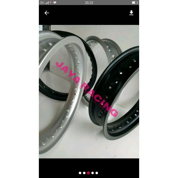 TOPPP satu set velg champ tapak lebar 185x215 ring 14 plus jari jari