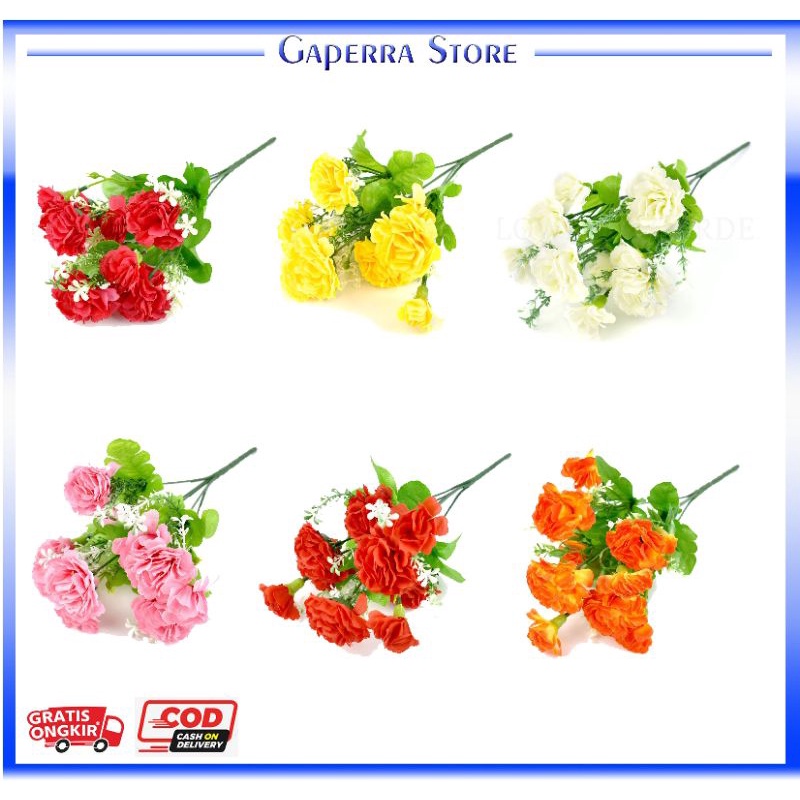 BUNGA ARTIFICIAL IMITASI / BUATAN DEKORASI BACKDROP & HIAS SESERAHAN