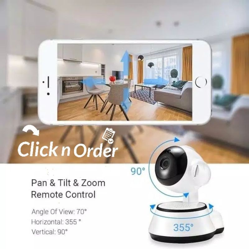 CCTV Kamera Ip Cam Wireless 720p P2P 9100