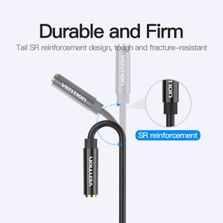 Vention Kabel Splitter 2 Male Ke Female Dengan Jack Audio