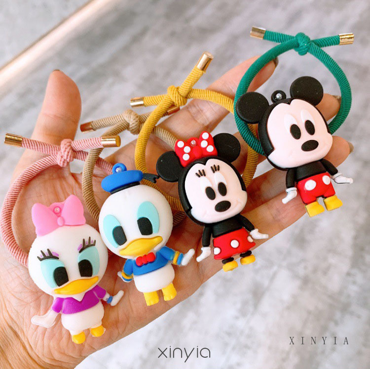 【CHECKOUT RP100】Mickey DNY Hair Band Rubber Band Fashion Korea Pola Kartun Mickey Aksesoris Rambut