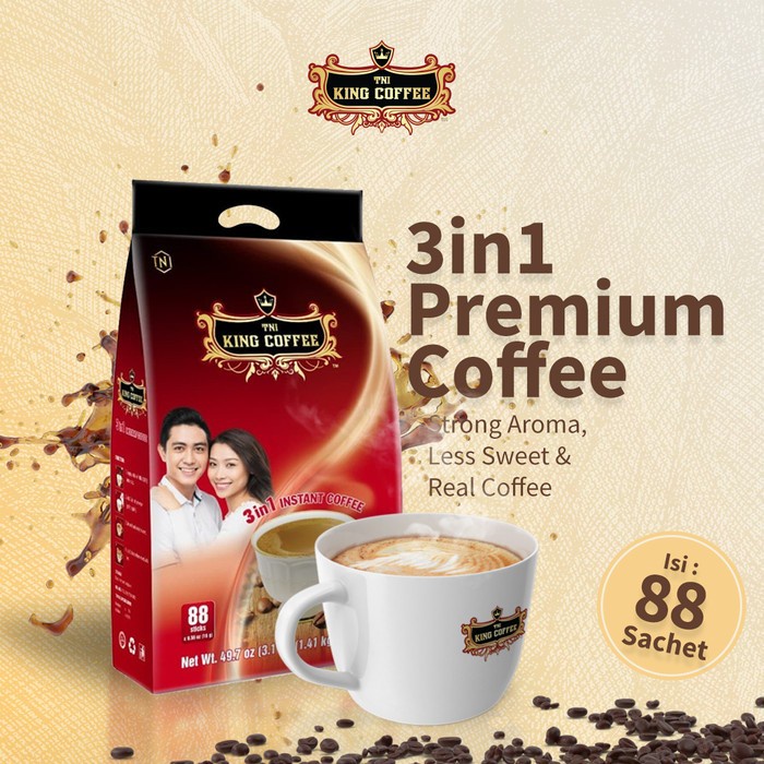 

Kopi Vietnam Trung Nguyen TNI King Coffee 3in1 - 88 sachet