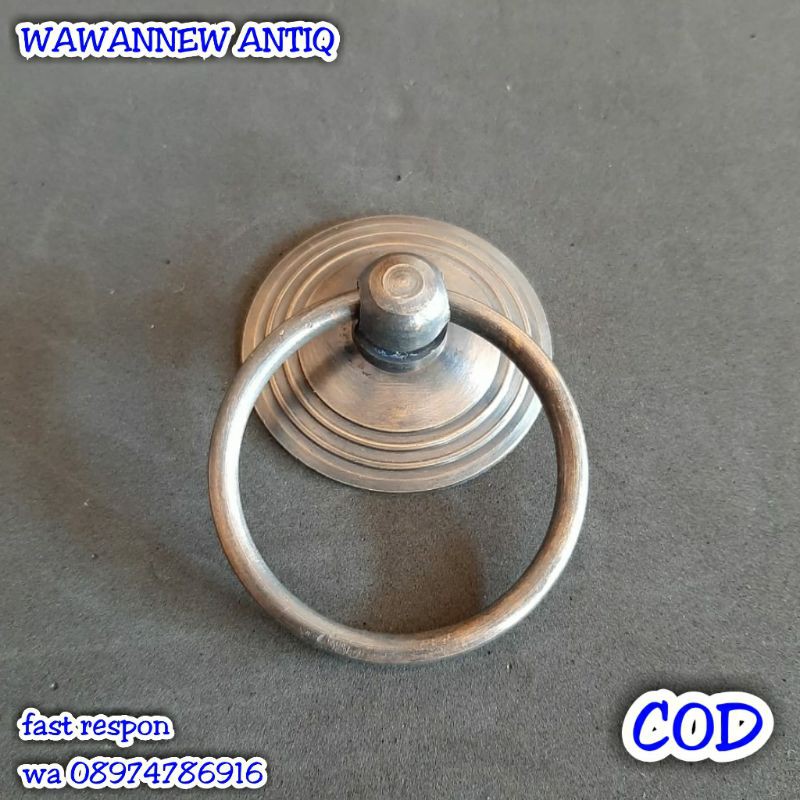 Handle / Tarikan Laci Lemari Jendela Pintu Rumah Kuningan Antik Murah 3.9cm