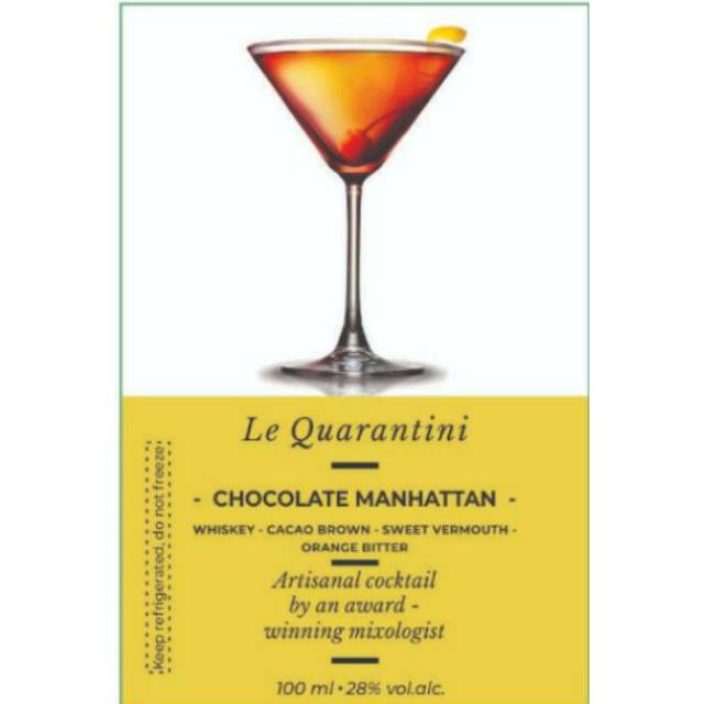 

Chocolate Manhattan by Le Quarantini Artisanal cocktails
