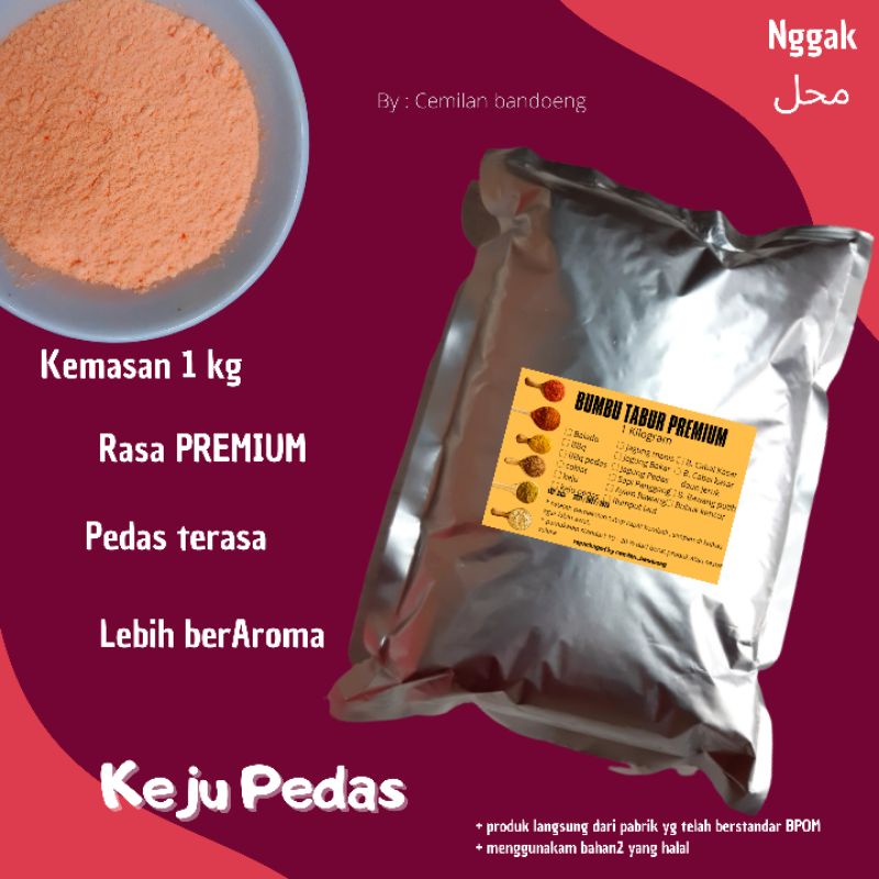 

BUMBU TABUR PREMIUM 1 KG RASA KEJU PEDAS