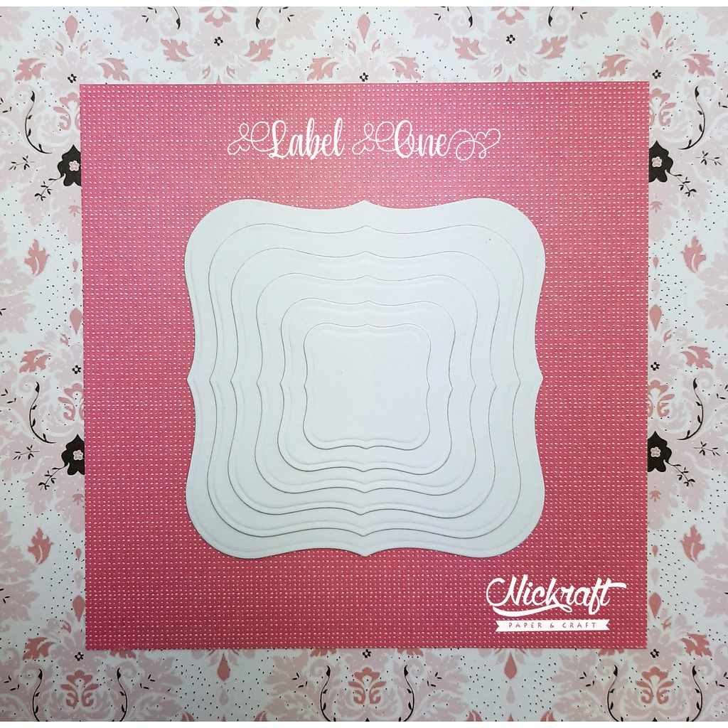 

LABELS ONE - BAHAN SCRAPBOOK LABEL KOTAK FANCY SQUARE