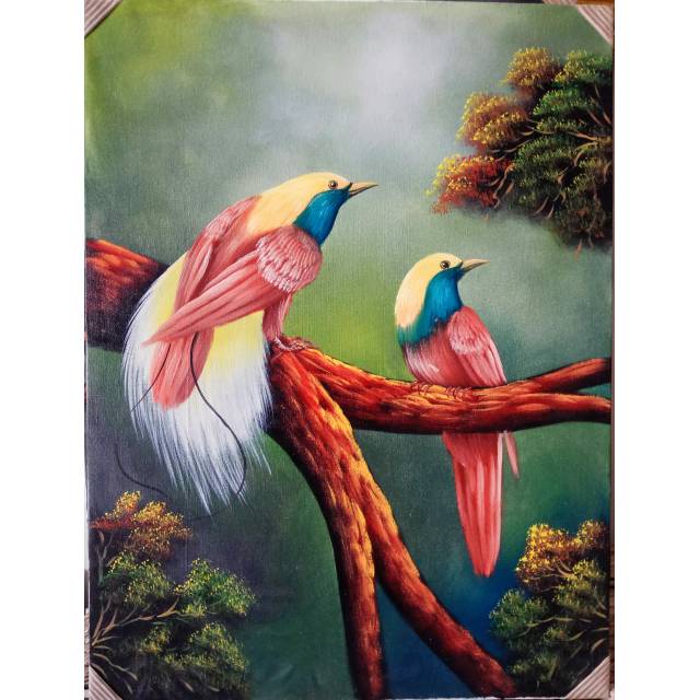 Lukisan Burung Asli Pelukis Shopee Indonesia