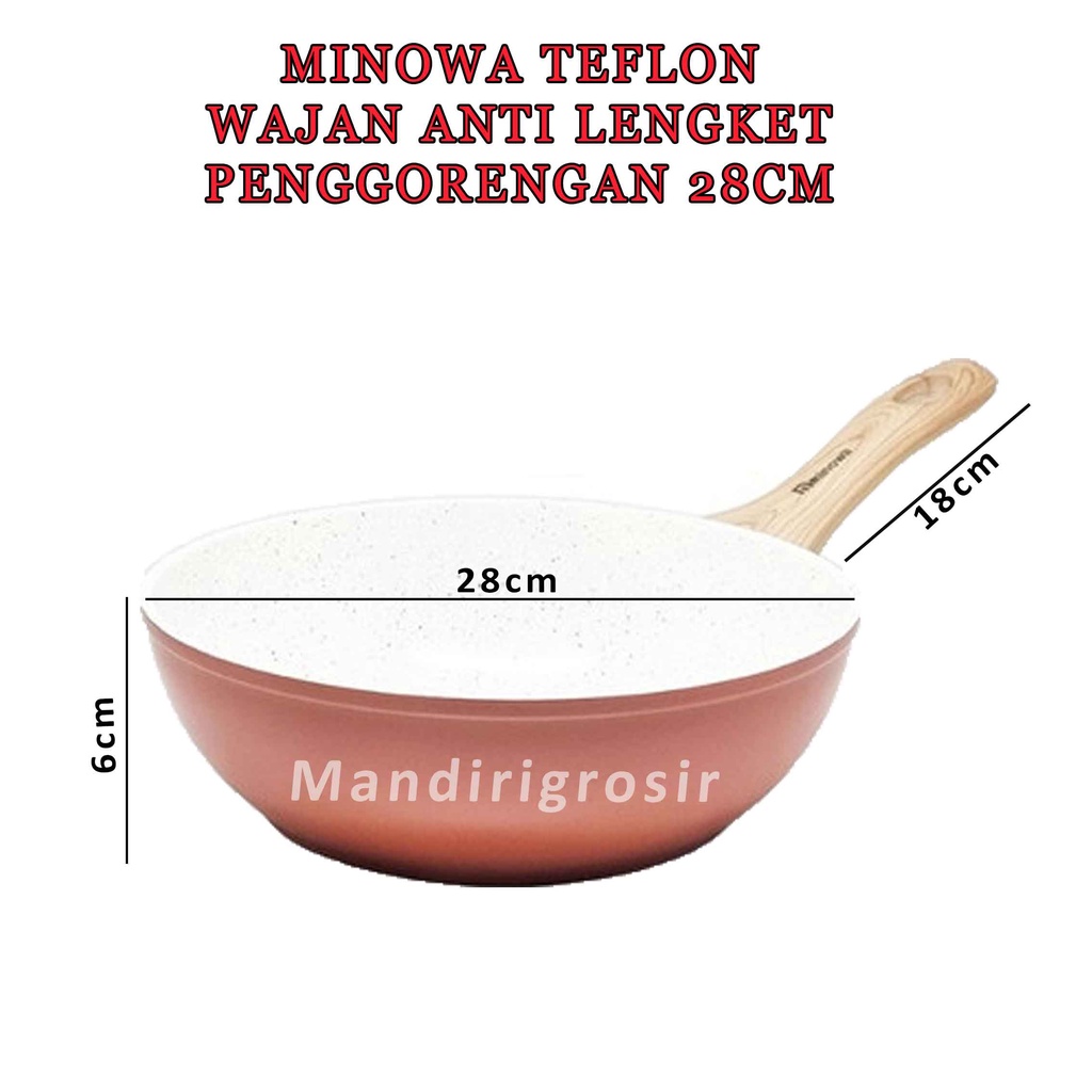 Teflon Marble * Minowa * Wajan Anti Lengket * Penggorengan