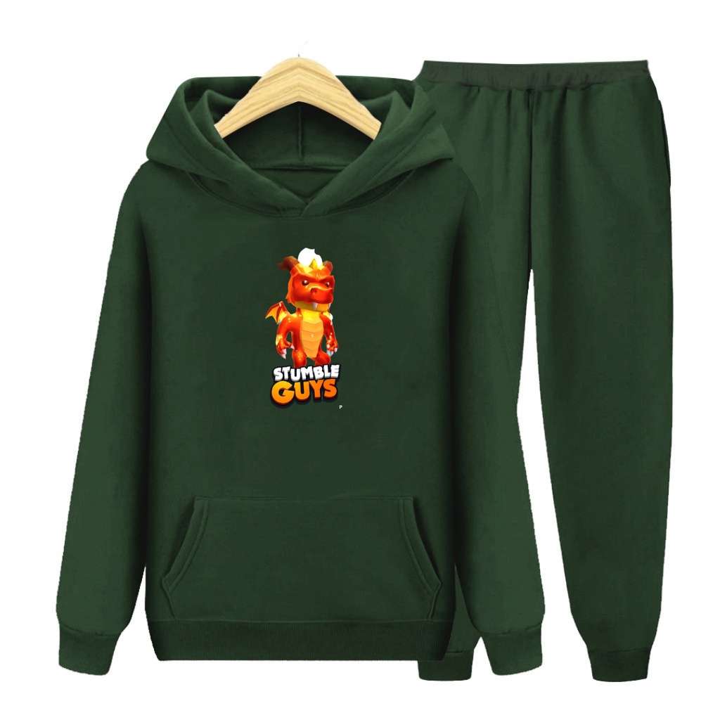 Setelan Sweater Anak Stumbel Naga /Baju Sweater Hoodie Anak