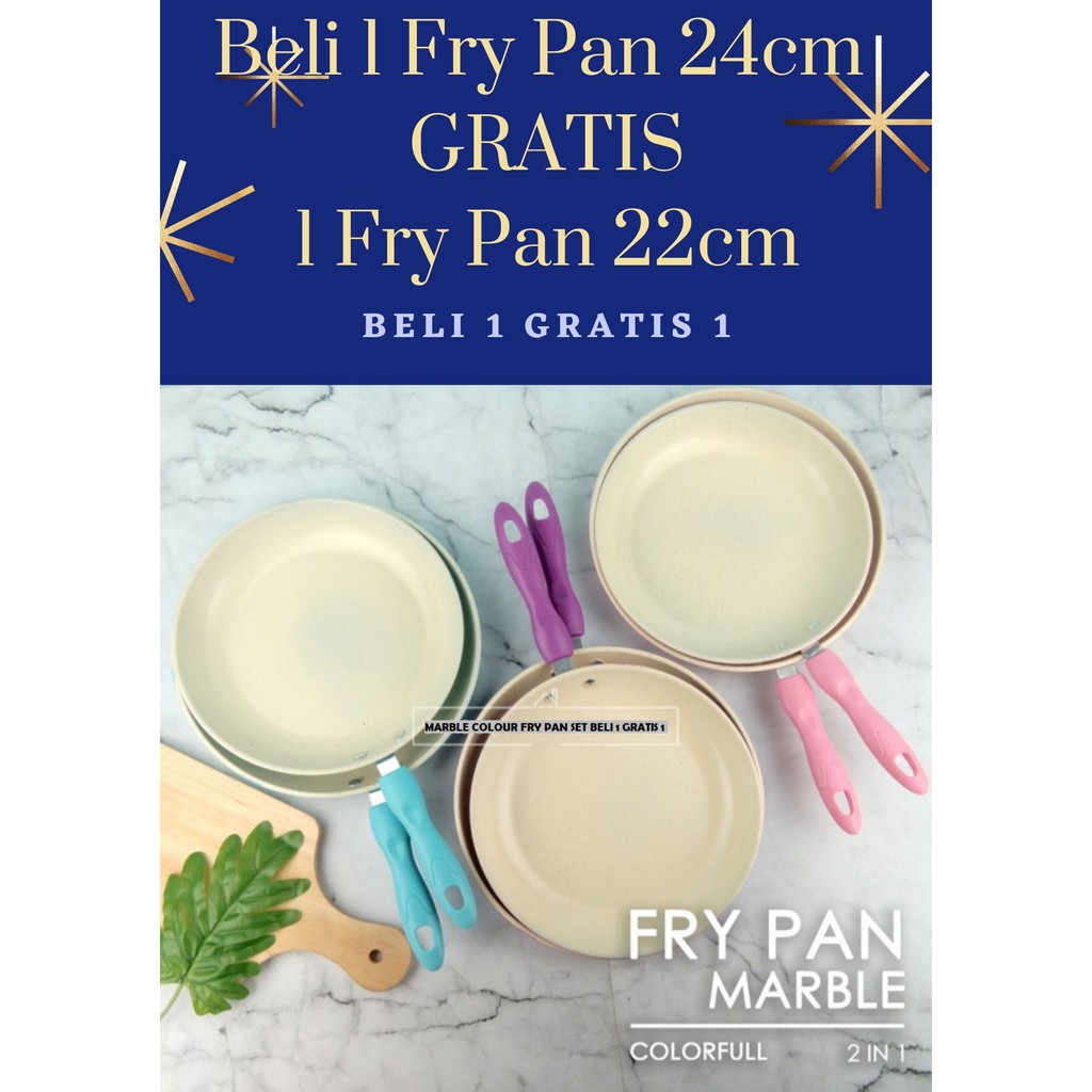 Wajan Marble Anti Lengket Promo Set