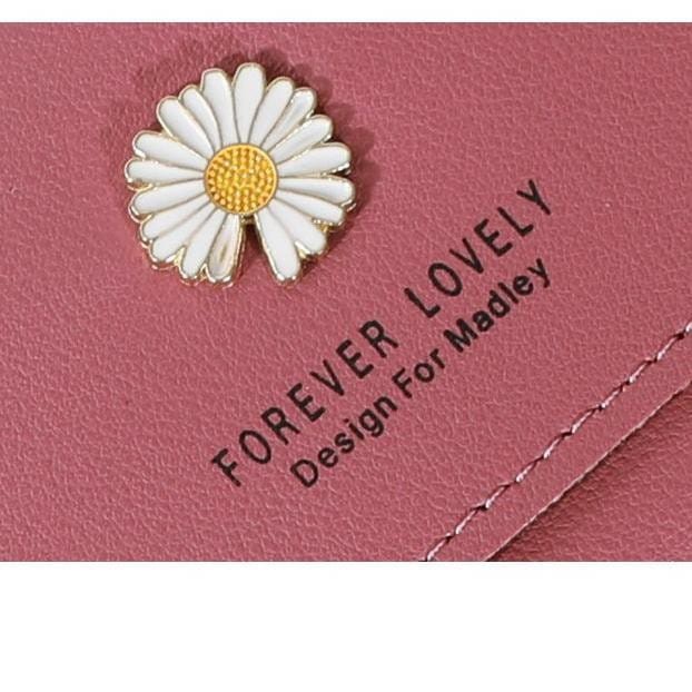 Dompet Panjang Wanita Dompet Murah Cantik Real Pict Motif Bunga Daisy